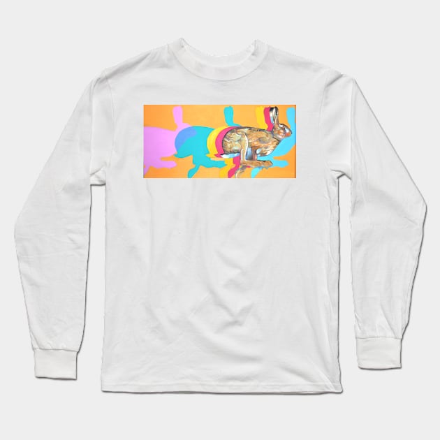 Rabbit Long Sleeve T-Shirt by StillSmokingART